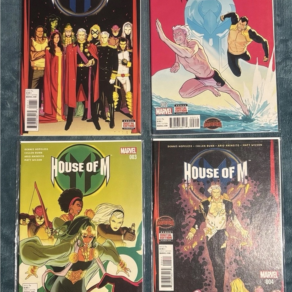 House of‎ M (2015) #1-4 Secret Wars First Printing Complete Set Marvel Comics